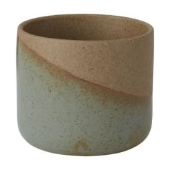 Marbella Half Glaze Diagonal Design Cache Pot By ACCENT DECOR