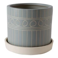 YONA POT With Saucer By Accent Decor