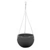 Simple Grey Glossy Hanging Pot - 6 Inch