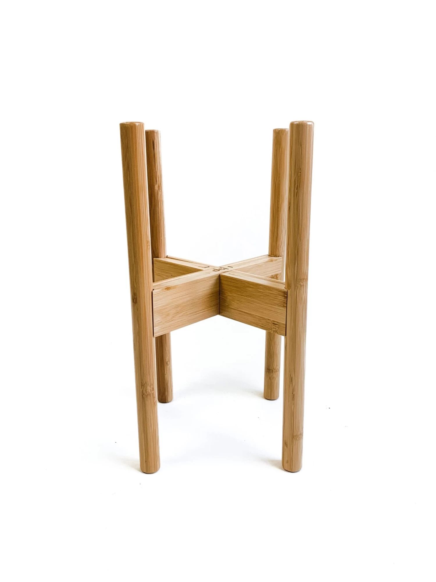 Plant Stand - Mid Level - Adjustable - Natural Bamboo 1 Plant Stand - Mid Level - Adjustable - Natural Bamboo