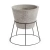 Filli Large Concrete Planter With Stand