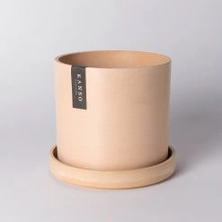KANSO Earth Tones - 7" | Muted Coral | Signature Planter & Saucer