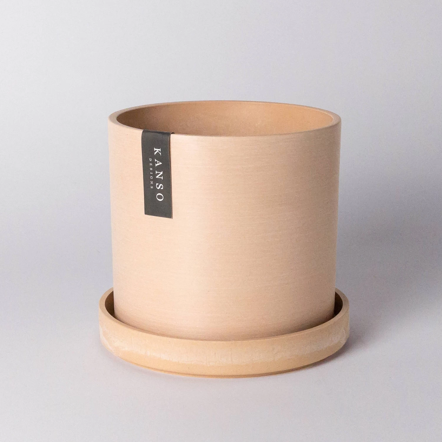 KANSO Earth Tones - 7" | Muted Coral | Signature Planter & Saucer 1 KANSO Earth Tones - 7" | Muted Coral | Signature Planter & Saucer