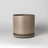 KANSO Earth Tones - 9" | Beachwood | Signature Planters & Saucer