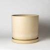 Kanso Designs - 12” | 13" Earth Tones Pot & Saucer | Tatami Sand