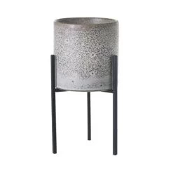 Veranda Speckled Ceramic Pot With Metal Stand -Garden Care Store s753278155256112669 p577 i3 w400