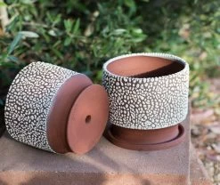 Zziee Medium Bead-Glaze Planter