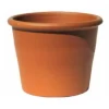 Round Rimmed Terracotta Cylinder Pots