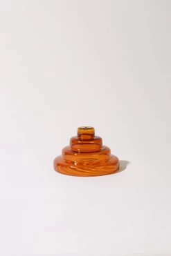 Glass Meso Incense Holder - Amber By YIELD
